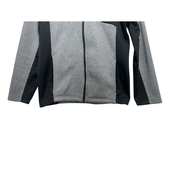 Spyder Raider Polar Tech Jacket Junior Mens XL 18-29 Gray Knit Thermal Outdoors - Picture 6 of 15